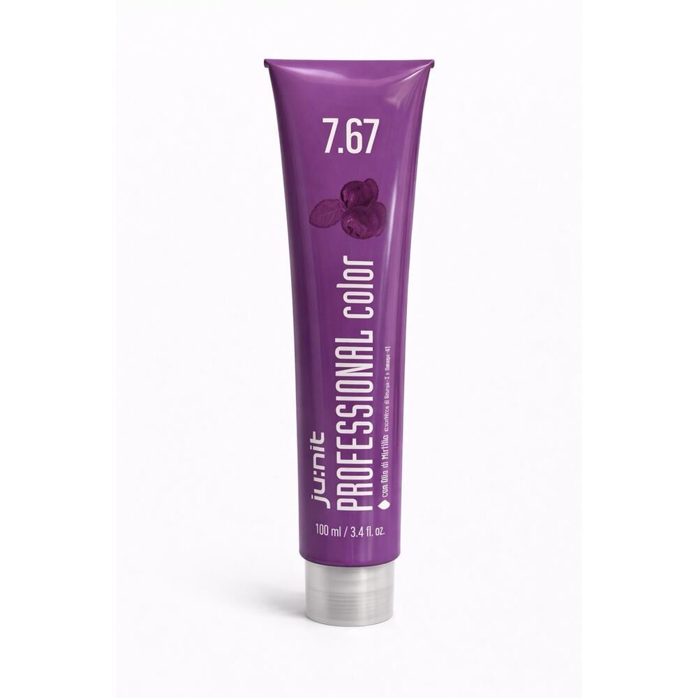 ju:nit Professional Hair Color 7.67 Red Violet Blonde 3.4 fl oz / 100ml